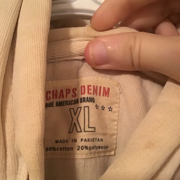 Vintage Chaps Denim Sweater- XL - Picture 5 of 6